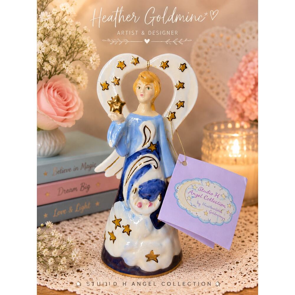 Westland Studio H Collection Starlight Angel Figurine #15451 Heather Goldminc 7"